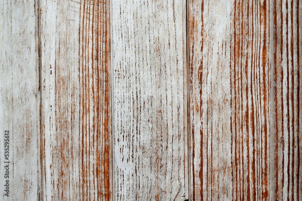 木目模様の壁。ホワイトアッシュ