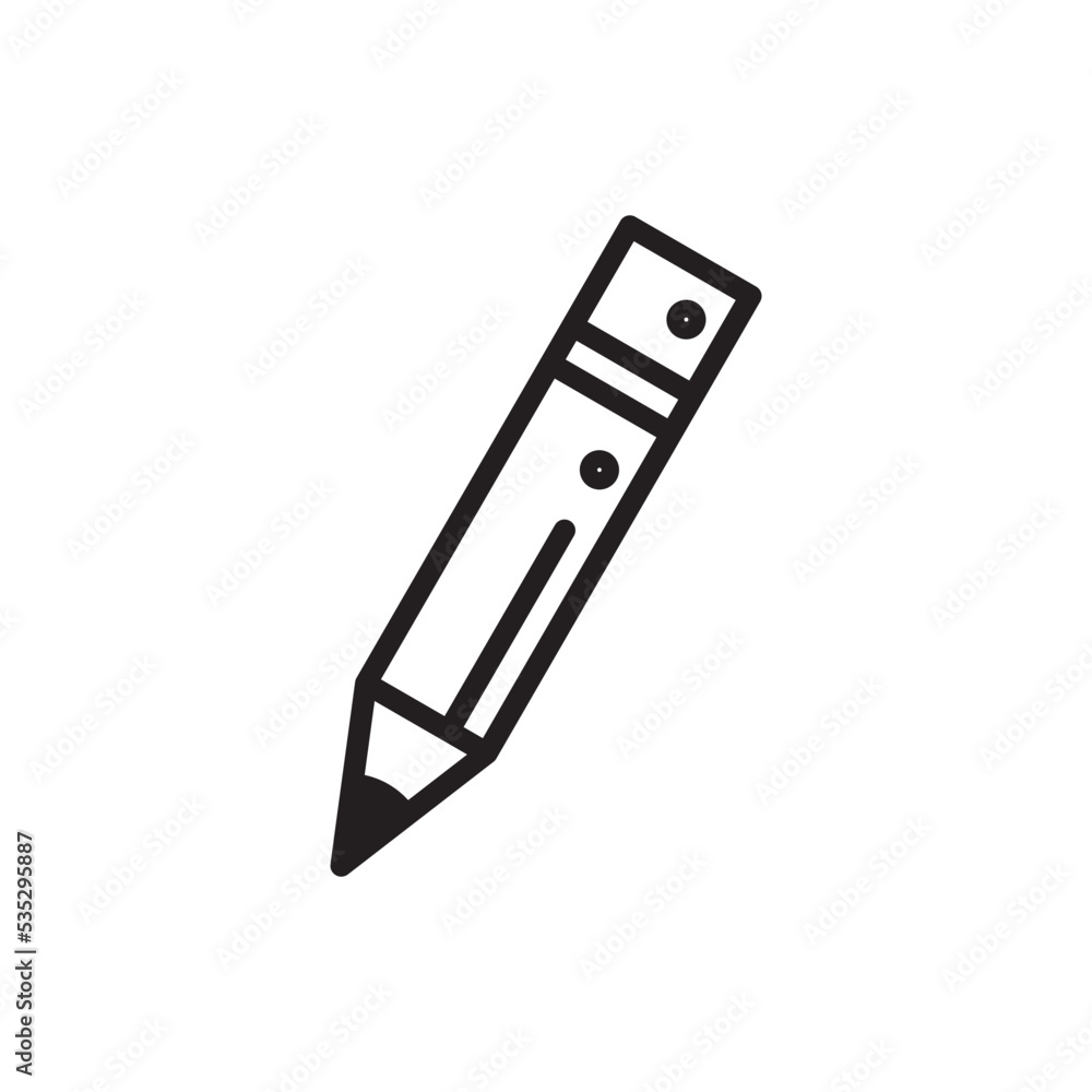 Pencil Stationary Icon Vector Illustration Pencil Stationary Icon Vector Illustration