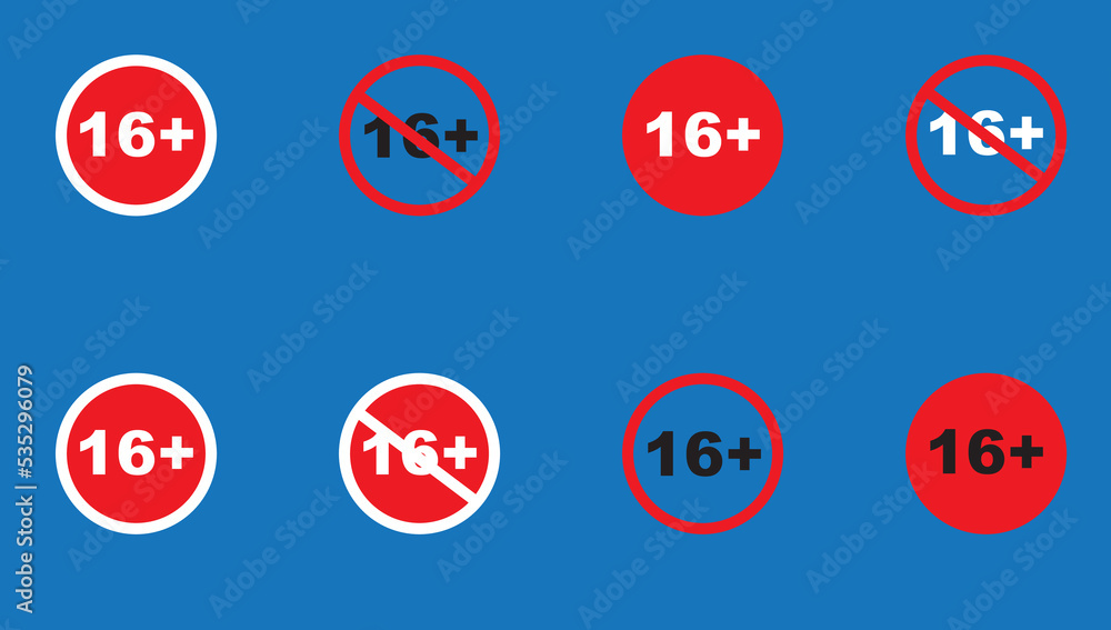 16+ Vector sign and symbol set. 16+ Vector sign and symbol set.