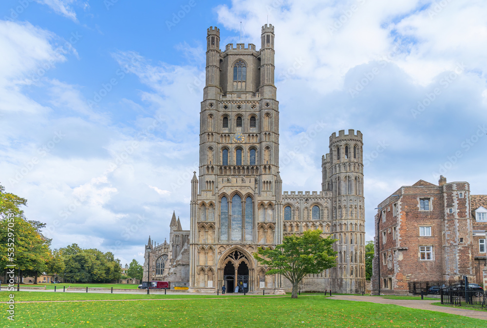 Ely Cathedral in the city of Ely Cambridgeshire England Ely Cathedral in the city of Ely Cambridgeshire England