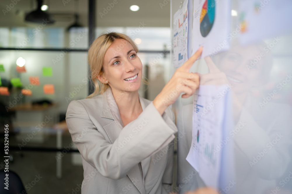 Attractive Business woman in the office Attractive Business woman in the office