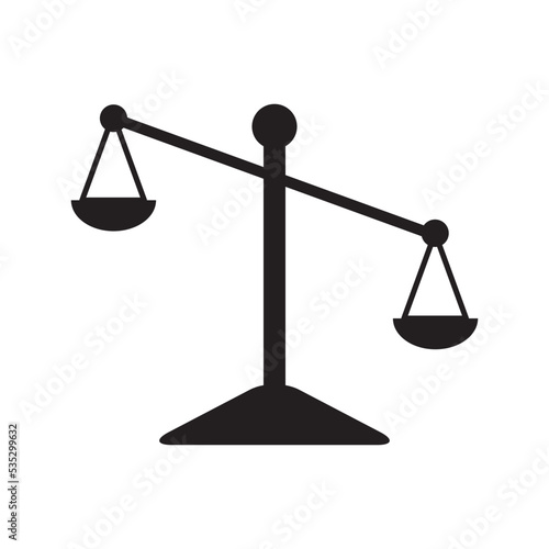 Scale of Justice, Law, Attorneys Icon Vector Illustration Design
