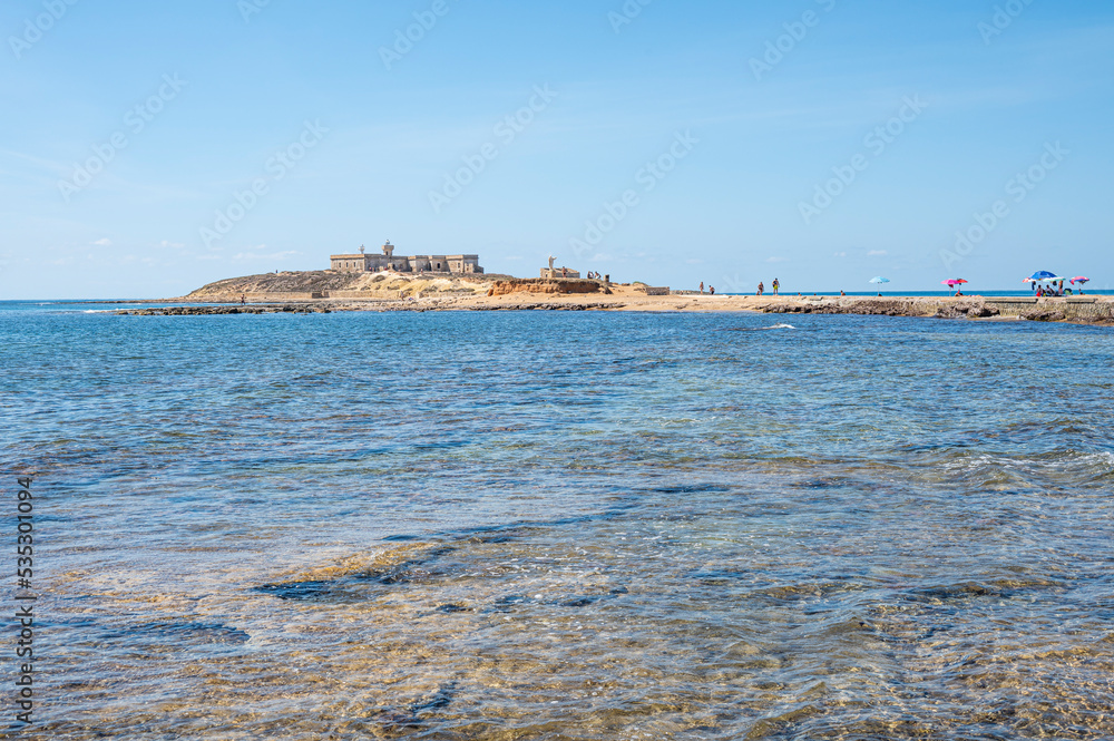 The Island of Correnti in Portopalo in Sicily