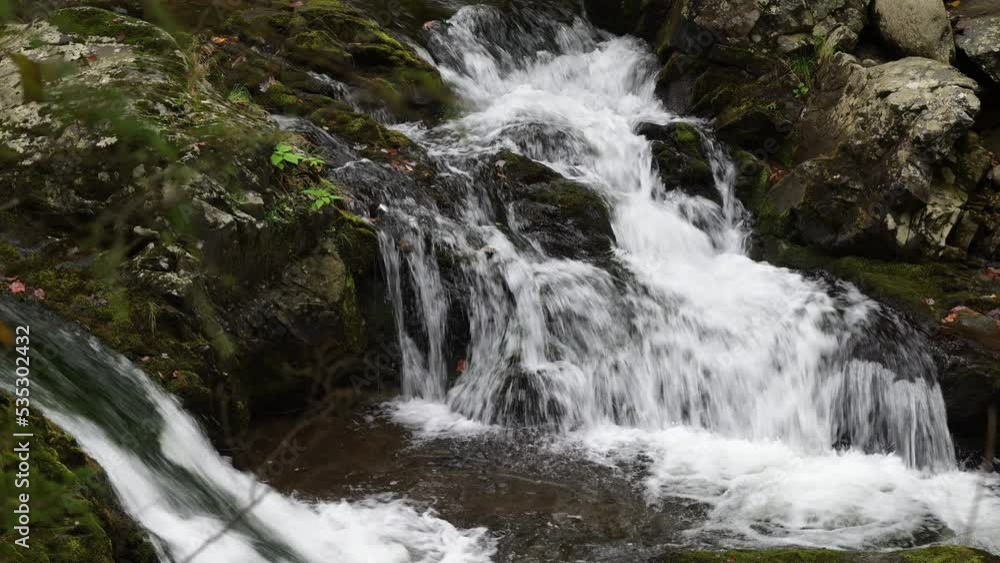 Cascades in the Middle prong of the Little Pigeon River in Great Smoky Mountains, TN, USA (4K/24p, ProRes 422 HQ, 10-bit) Cascades in the Middle prong of the Little Pigeon River in Great Smoky Mountains, TN, USA (4K/24p, ProRes 422 HQ, 10-bit)