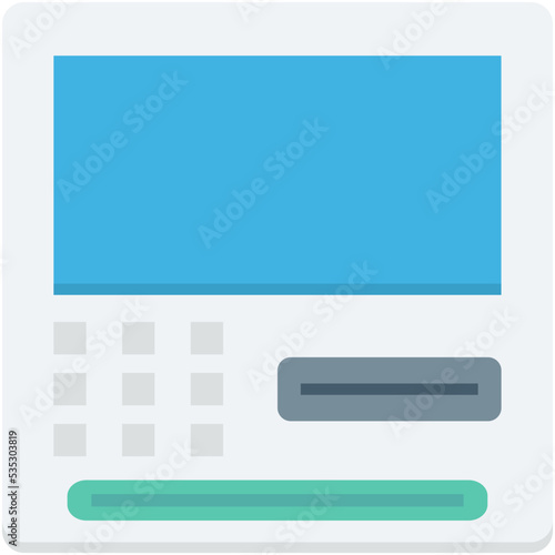 Atm Machine Vector Icon