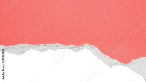 Foto pink ripped paper torn edges strips isolated on white background