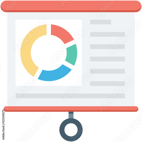 Flipchart Colored Vector Icon