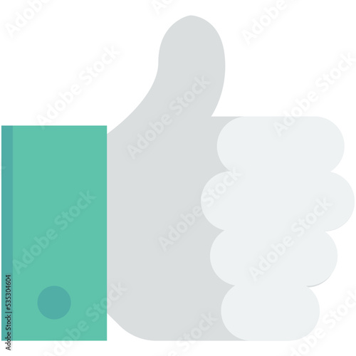 Thumbs Up Colored Vector Icon