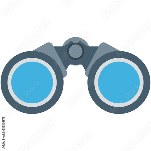 Binoculars Colored Vector Icon