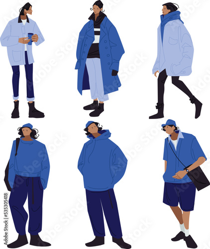 flat design caractere