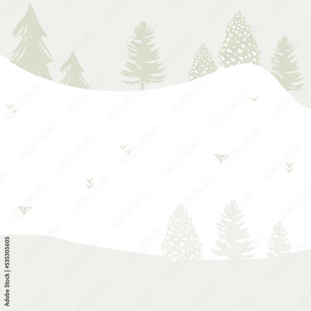Winter forest. Christmas seamless pattern	
