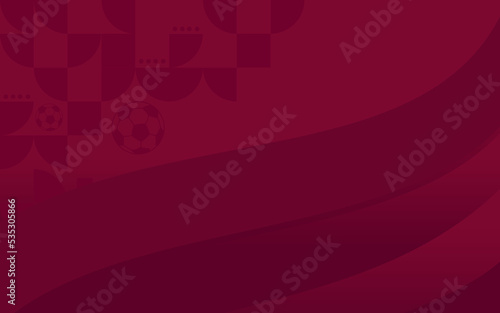Maroon Qatar Background, Soccer Championship Banner