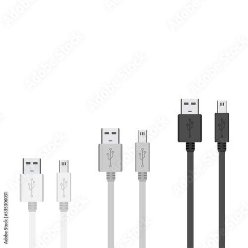 smartphone charger cable vector design. network cable can select to use in solution management system.
