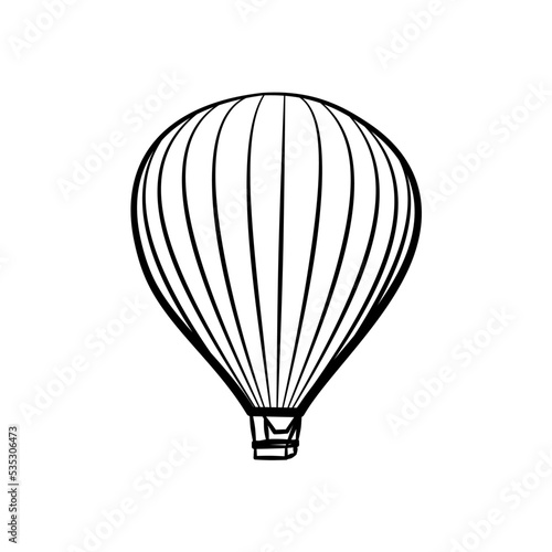 hot air balloon - vector illustration