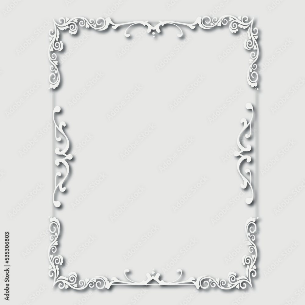 Frame, in the style of an ornament, Vector illustration eps 10, Art. Frame, in the style of an ornament, Vector illustration eps 10, Art.