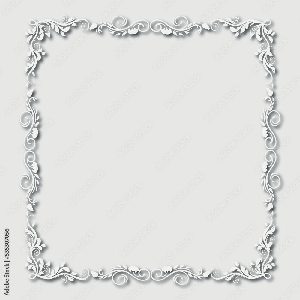 Frame, in the style of an ornament, Vector illustration eps 10, Art. Frame, in the style of an ornament, Vector illustration eps 10, Art.