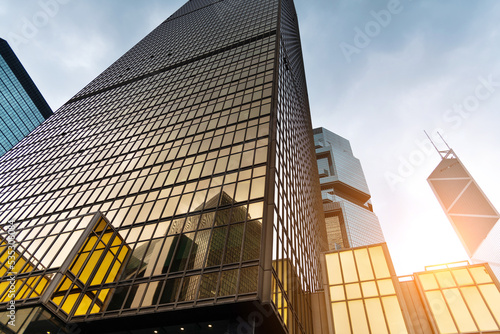 Photography Modern office buildings in Hong Kong