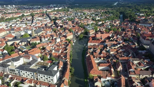 Bamberg in Deutschland aus der Luft