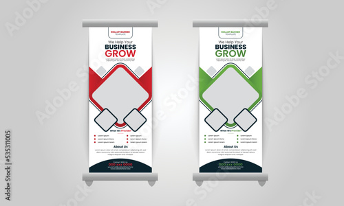new modern abstract corporate business roll up banner, creative minimal x banner stand for commercial and Multipurpose Use. professional design Pull Up banner design template