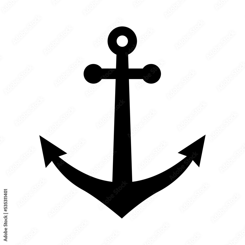 anchor icon vector logo template anchor icon vector logo template