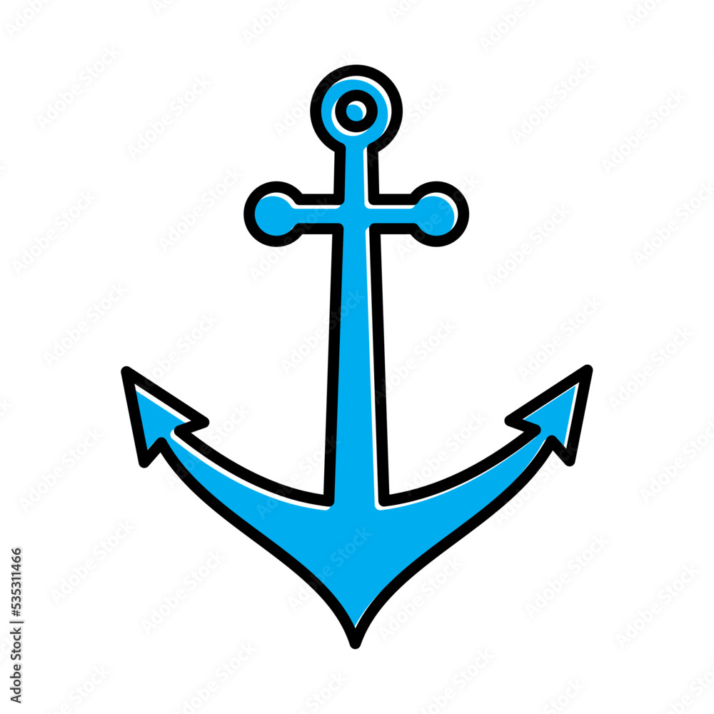 anchor icon vector logo template anchor icon vector logo template