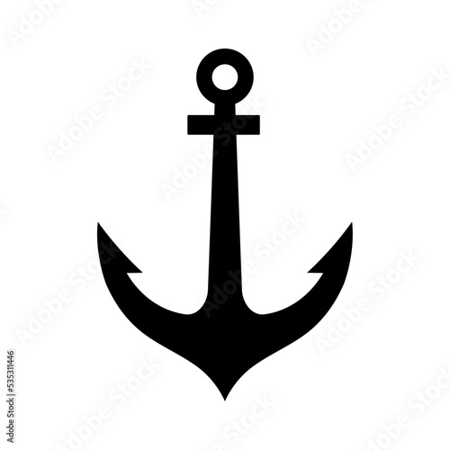anchor icon vector logo template