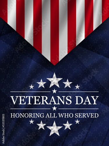 Veterans day background. National holiday of the USA.