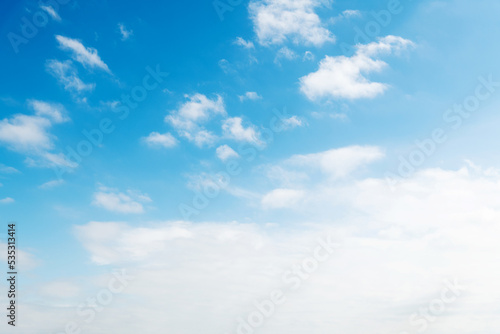 Blue sky with white clouds background