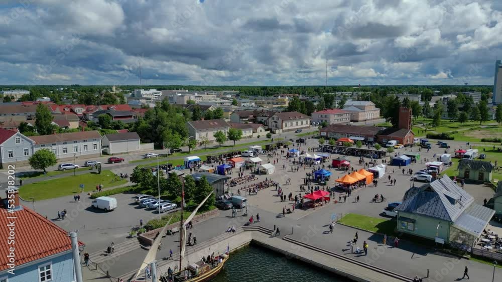 Raahe coast and market place Raahe coast and market place