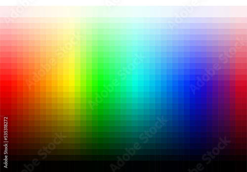 Colorful Color Picker RGB CMYK Background Vector Illustration in Square Pattern photo