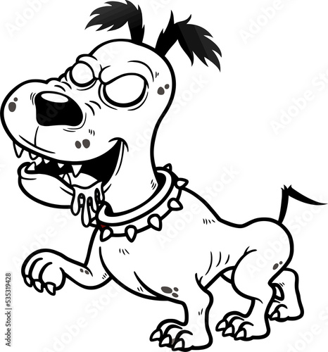 Dog coloring page for kids