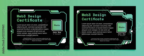 CERTIFICATE WEB3 DESIGN TEMPLATE