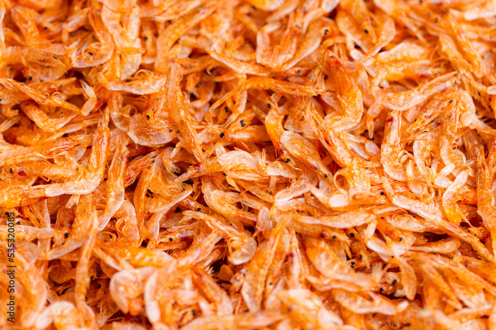 Dried Sergestid prawn in traditional Chinese cuisine Dried Sergestid prawn in traditional Chinese cuisine