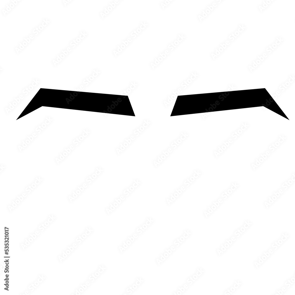 Eyebrow vector element Eyebrow vector element