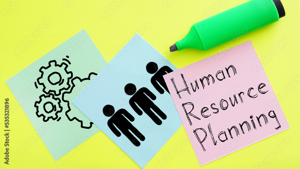 Human Resource Planning HRP is shown using the text Stock Photo | Adobe