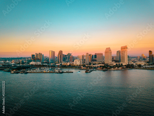 Aerial photo of San Diego bay area