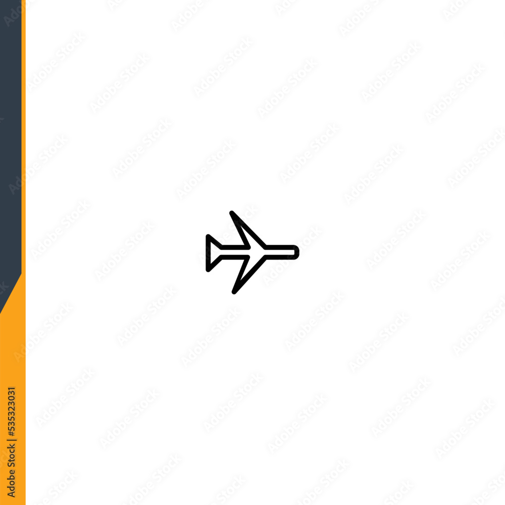 Flight mode web design, Airplane, no connection. Line vector icon. UX UI Flight mode web design, Airplane, no connection. Line vector icon. UX UI