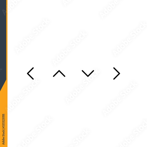 Free Download Arrow icon symbol vector illustration icon for web and mobile, thin line, icon - GFXLoad