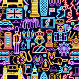 Great Britain Seamless Pattern. Vector Illustration of National Promotion.