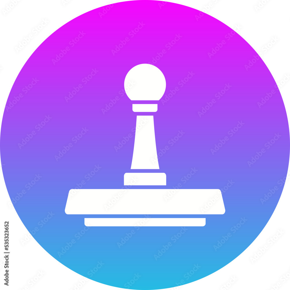 Stamp Gradient Circle Glyph Inverted Icon Stamp Gradient Circle Glyph Inverted Icon