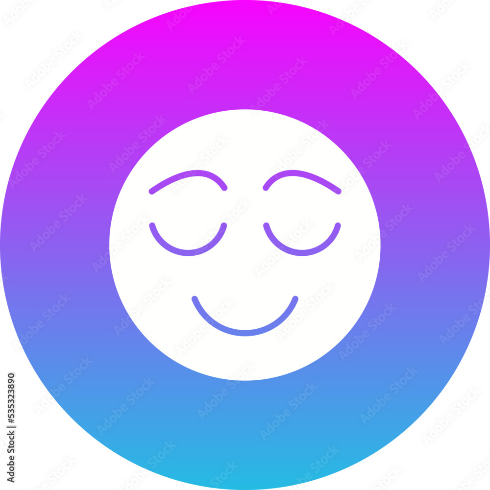 Calm Gradient Circle Glyph Inverted Icon Calm Gradient Circle Glyph Inverted Icon