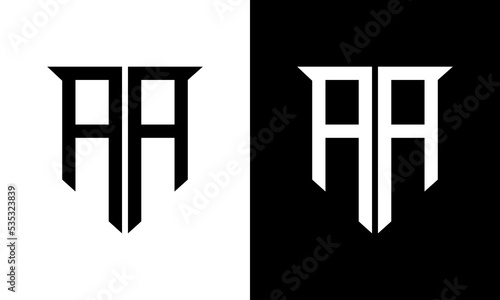 letter aa logo design