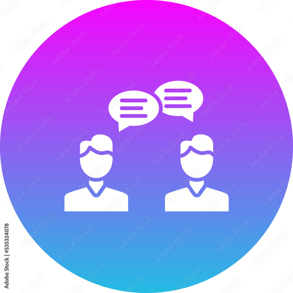 Consulting Gradient Circle Glyph Inverted Icon Consulting Gradient Circle Glyph Inverted Icon