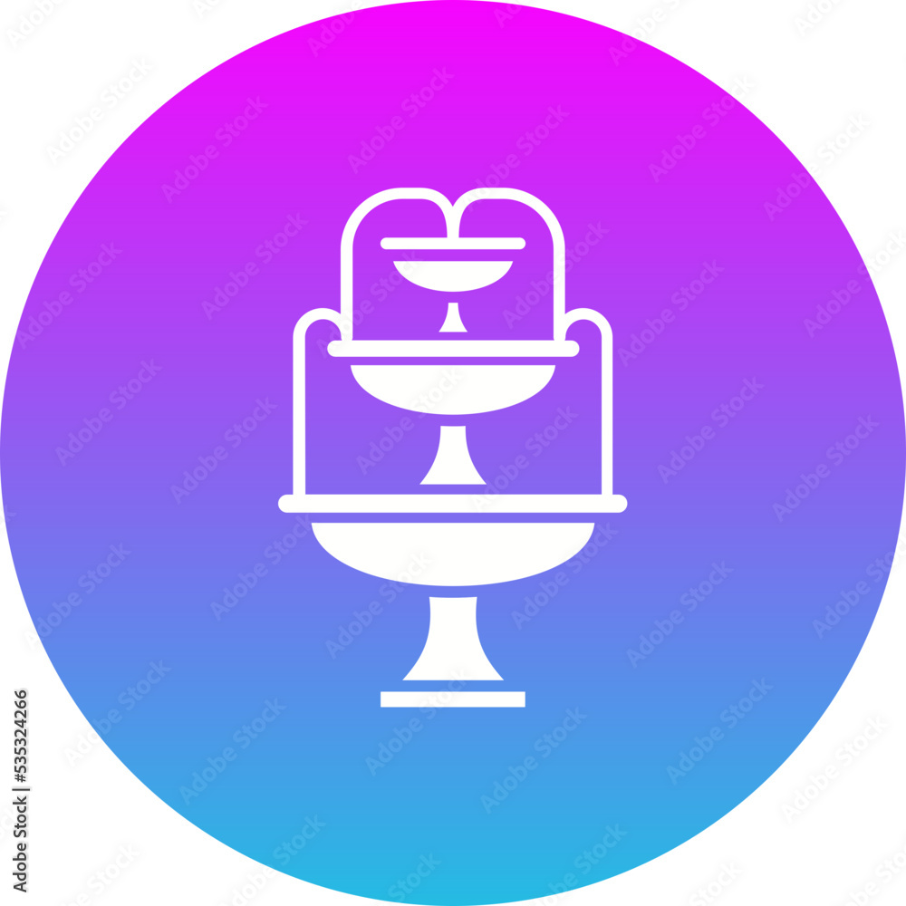 Fountain Gradient Circle Glyph Inverted Icon Fountain Gradient Circle Glyph Inverted Icon