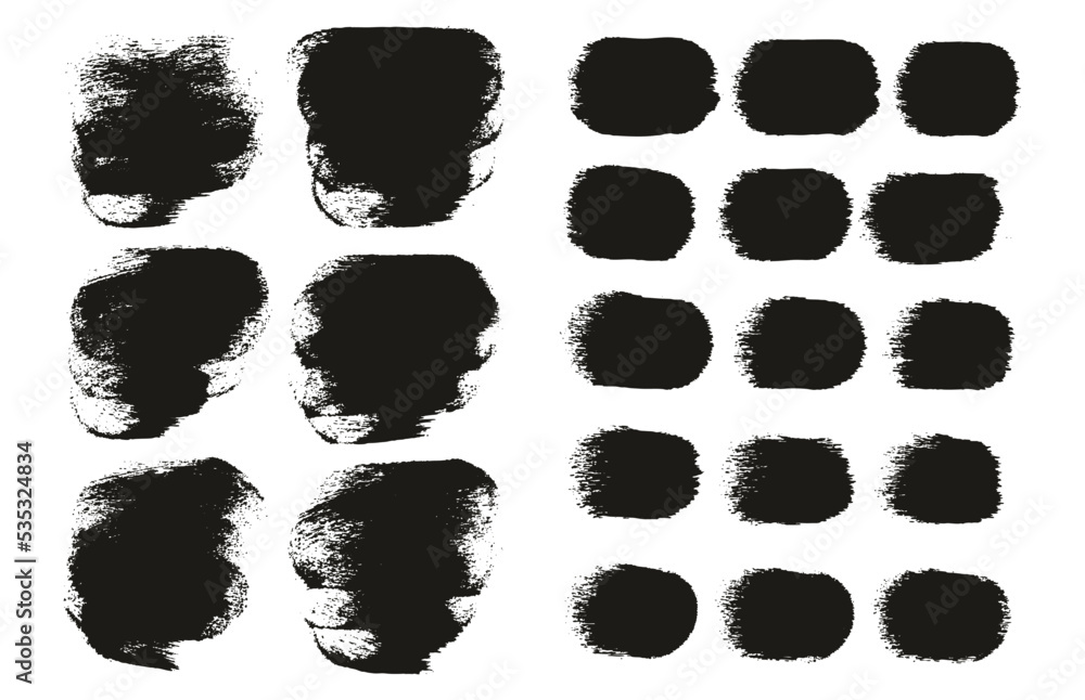 Round Sponge Thick Artist Brush Short Background & Straight Lines Mix High Detail Abstract Vector Background Mix Set Round Sponge Thick Artist Brush Short Background & Straight Lines Mix High Detail Abstract Vector Background Mix Set