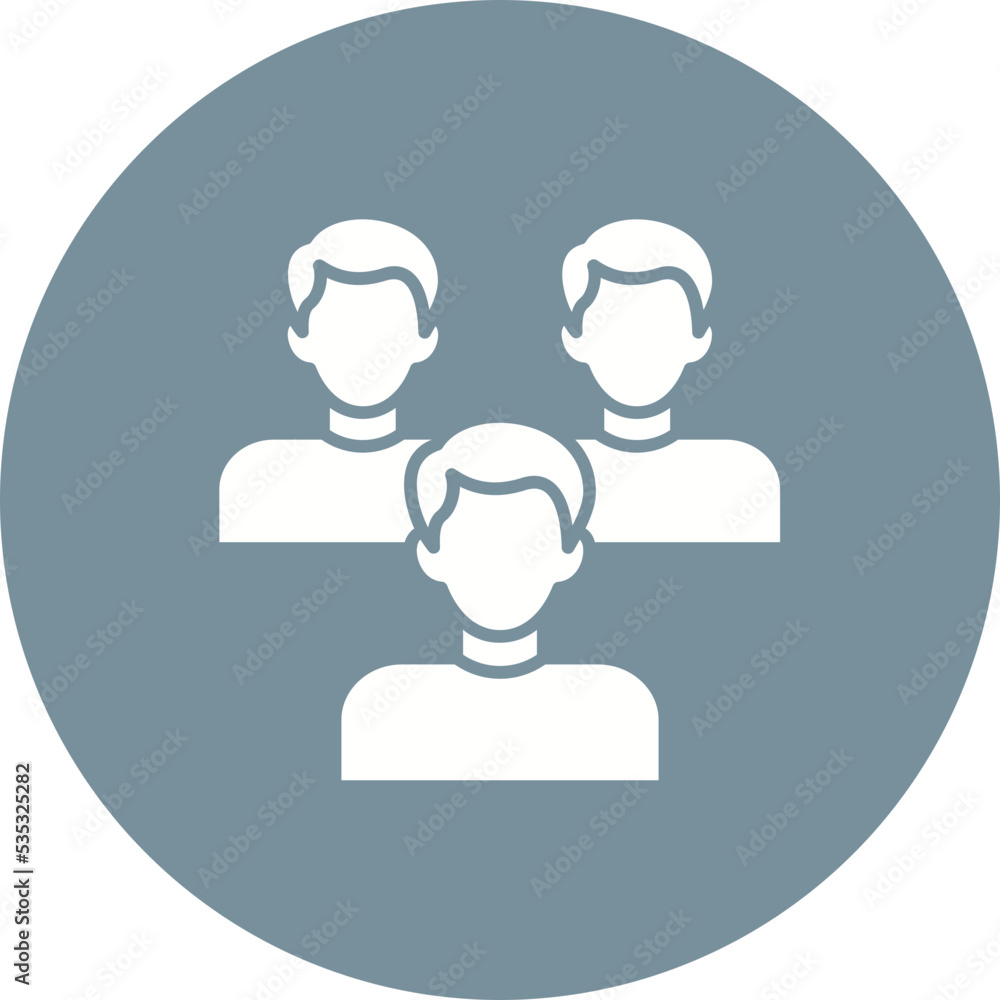 Team Multicolor Circle Glyph Inverted Icon Team Multicolor Circle Glyph Inverted Icon