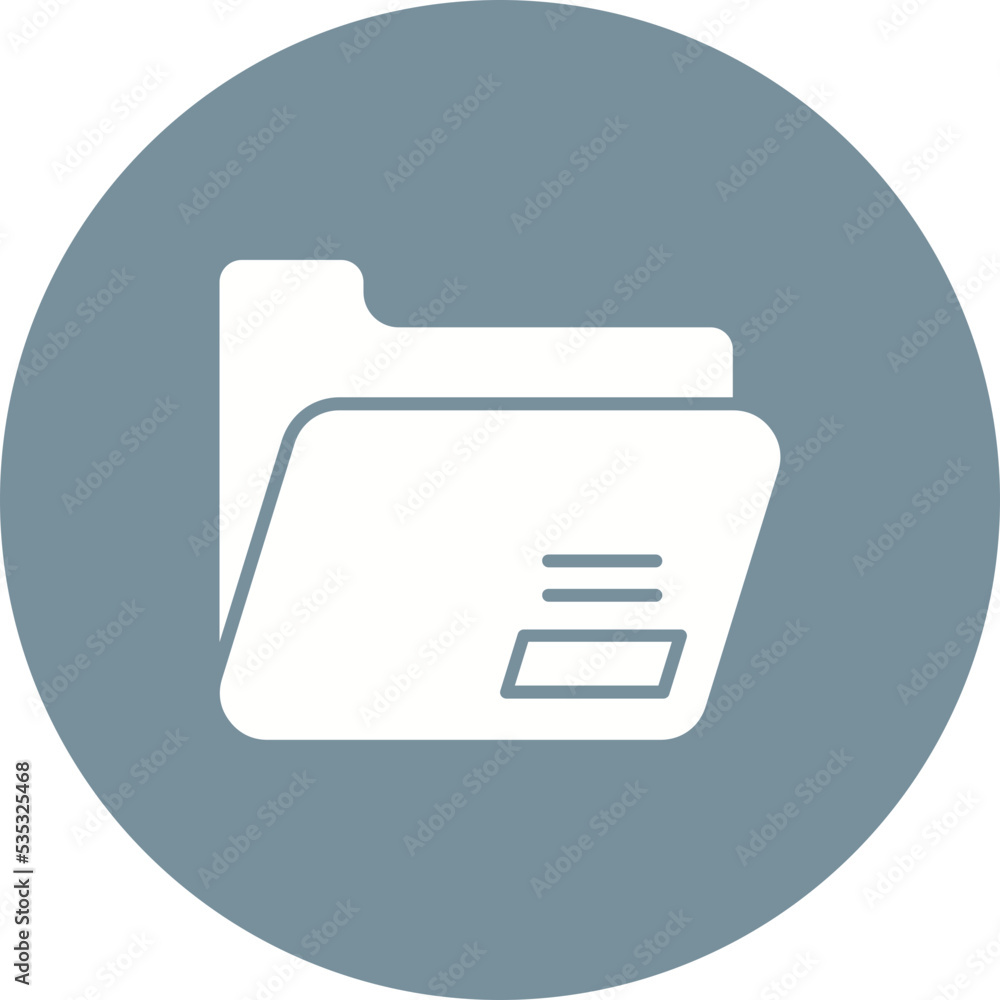 Folder Multicolor Circle Glyph Inverted Icon Folder Multicolor Circle Glyph Inverted Icon