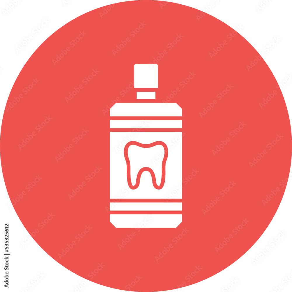 Mouthwash Multicolor Circle Glyph Inverted Icon Mouthwash Multicolor Circle Glyph Inverted Icon