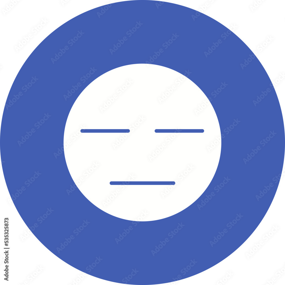 Expressionless Multicolor Circle Glyph Inverted Icon Expressionless Multicolor Circle Glyph Inverted Icon