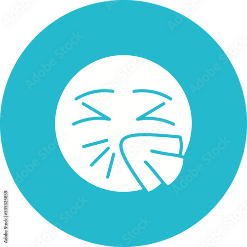 Ill Multicolor Circle Glyph Inverted Icon